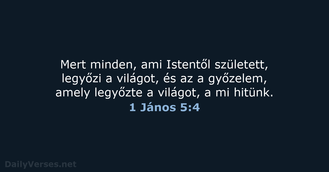 1 János 5:4 - UF