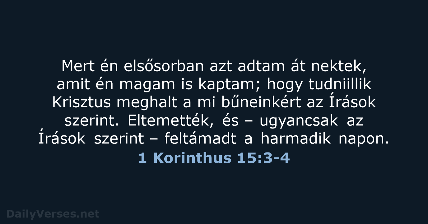 1 Korinthus 15:3-4 - UF