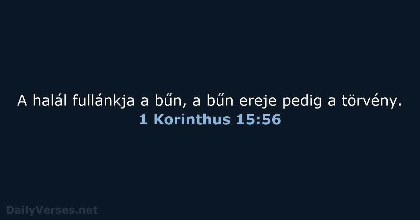 1 Korinthus 15:56 - UF