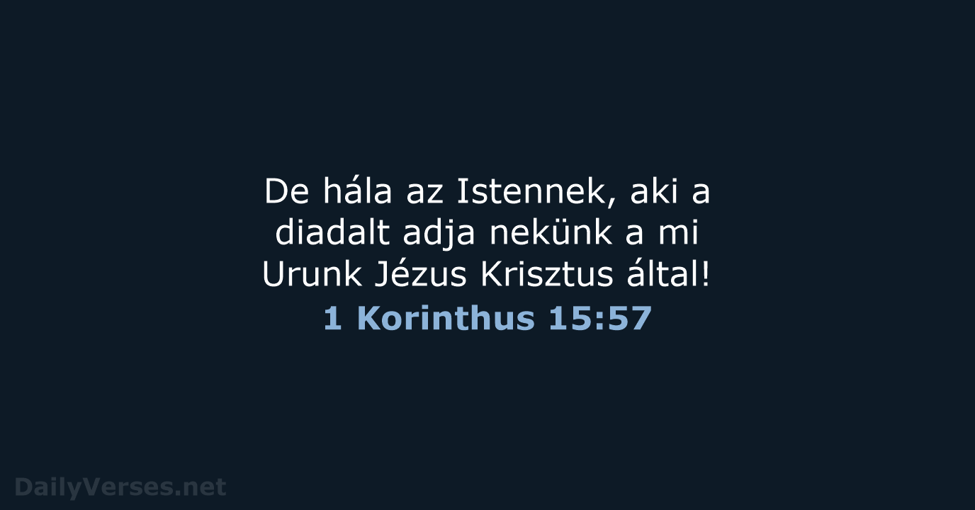 1 Korinthus 15:57 - UF