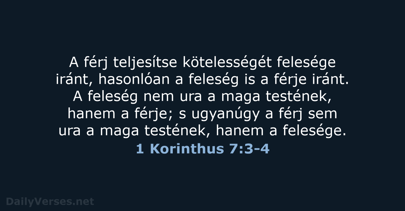 1 Korinthus 7:3-4 - UF