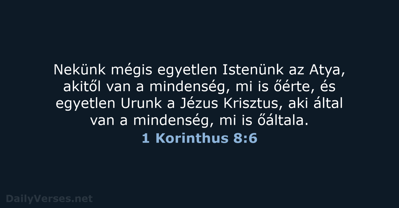 1 Korinthus 8:6 - UF