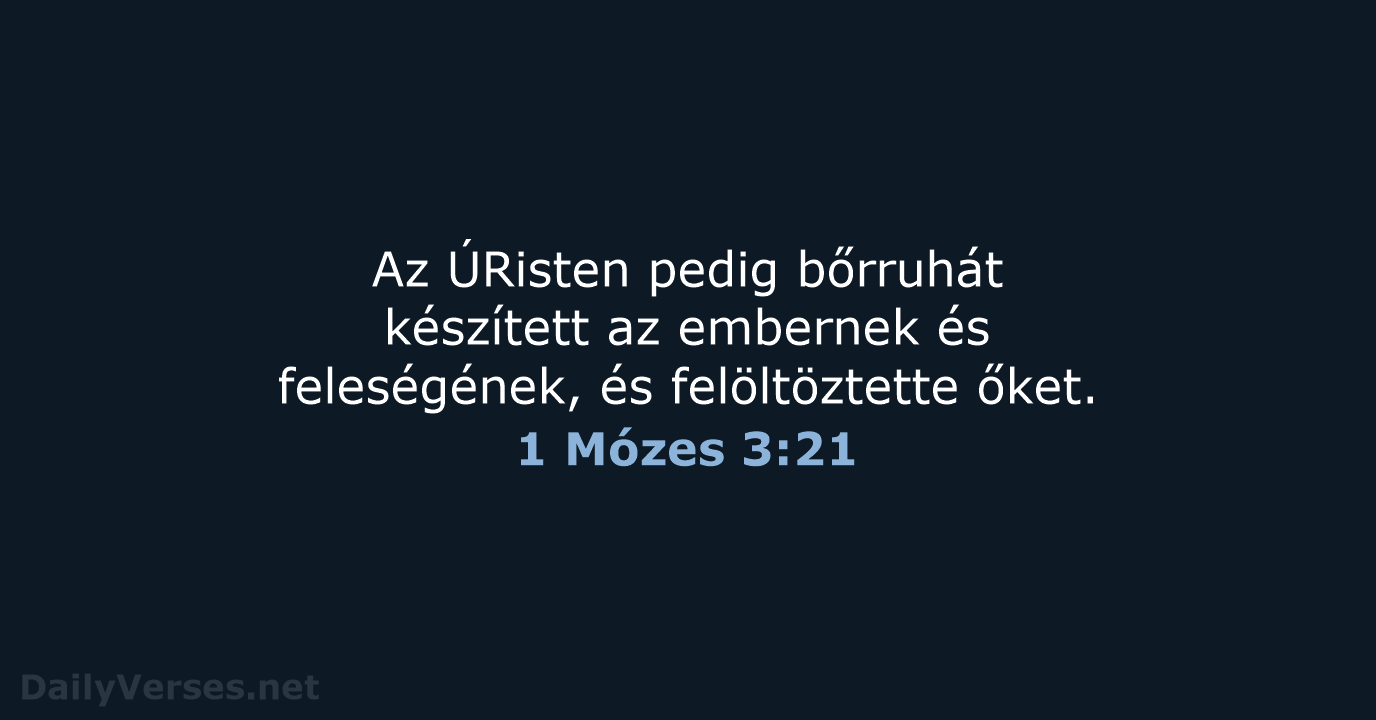 1 Mózes 3:21 - UF