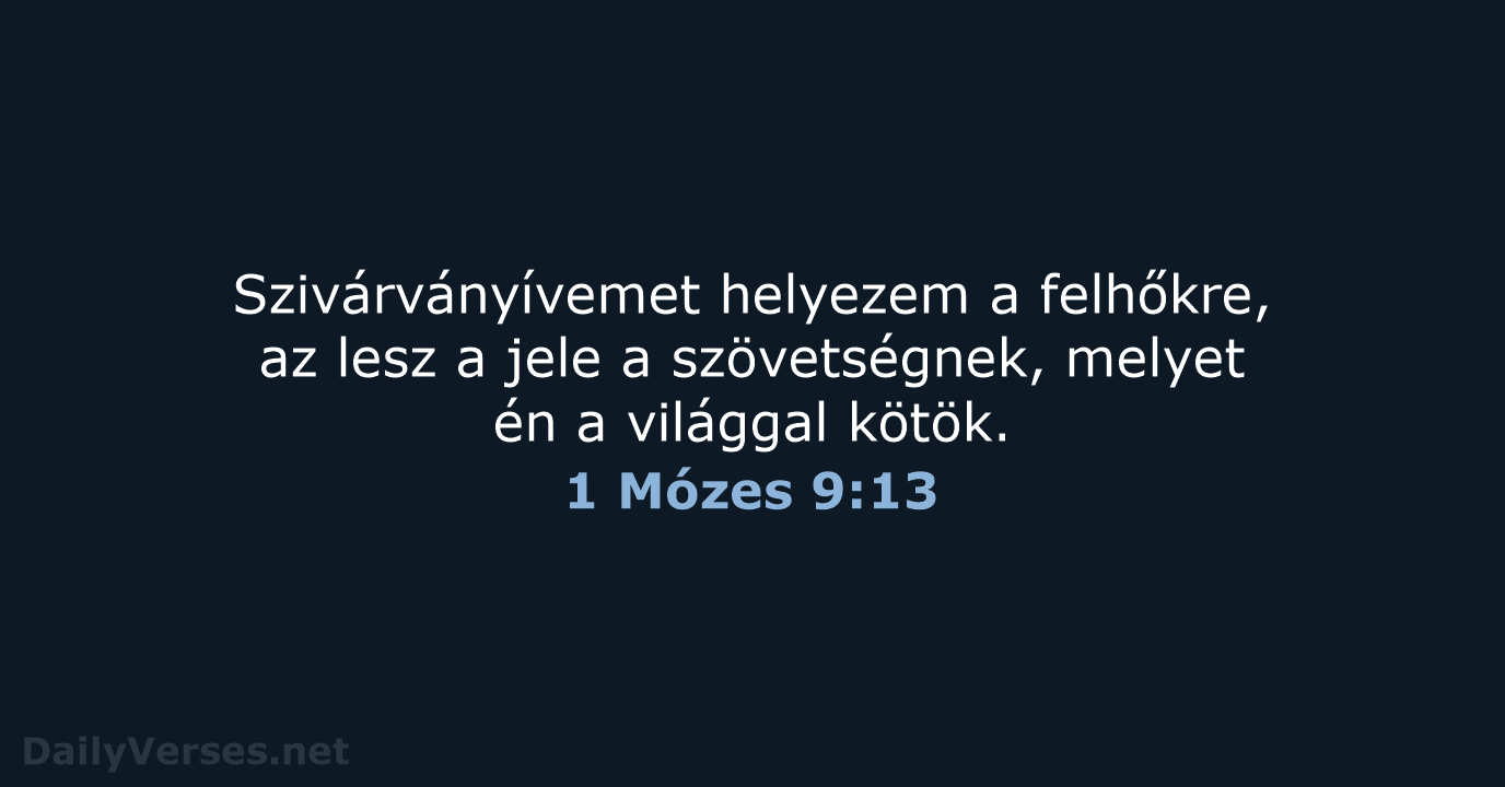 1 Mózes 9:13 - UF