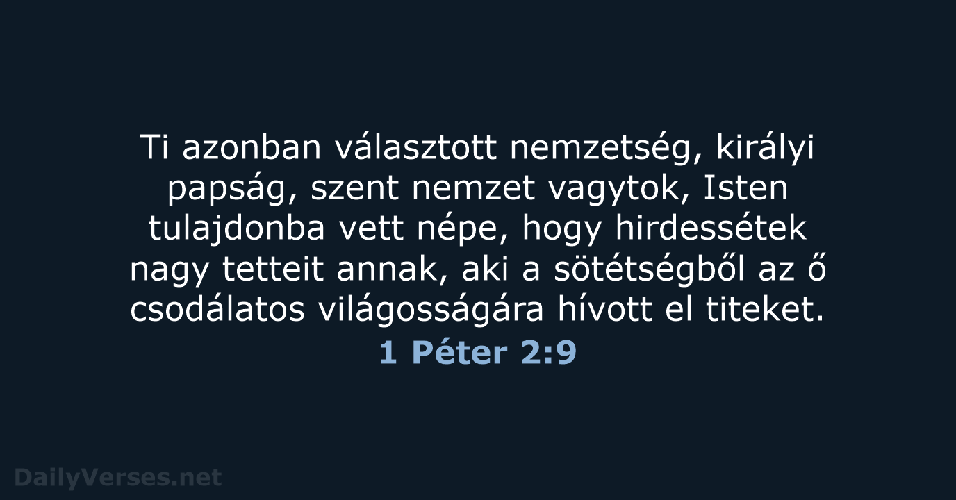 1 Péter 2:9 - UF