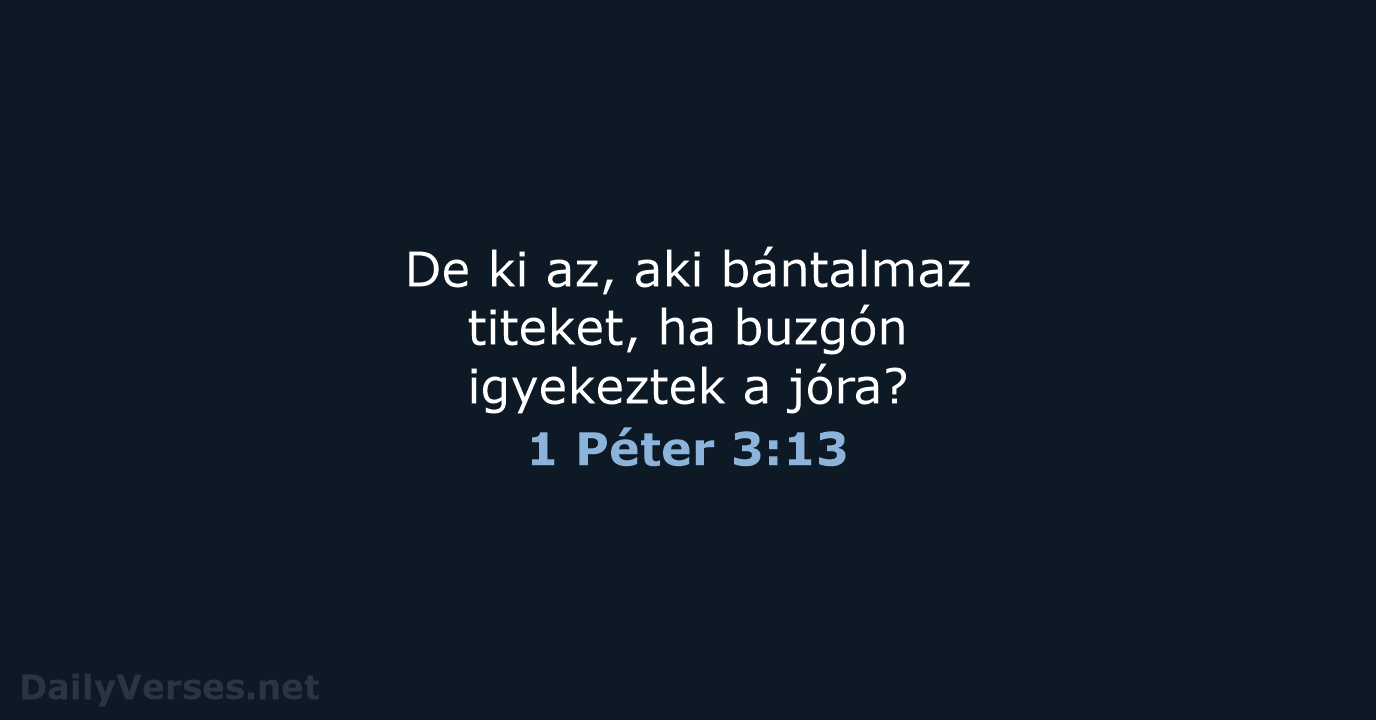 1 Péter 3:13 - UF