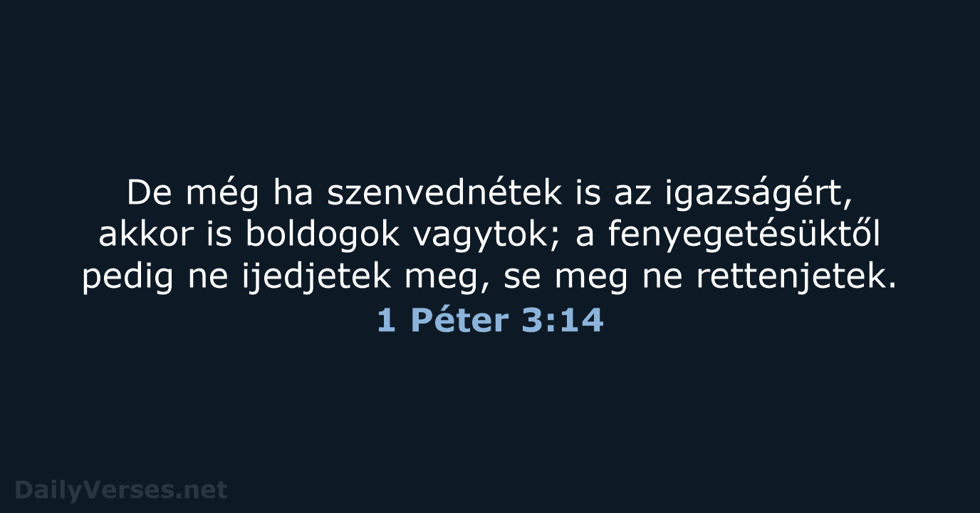 1 Péter 3:14 - UF