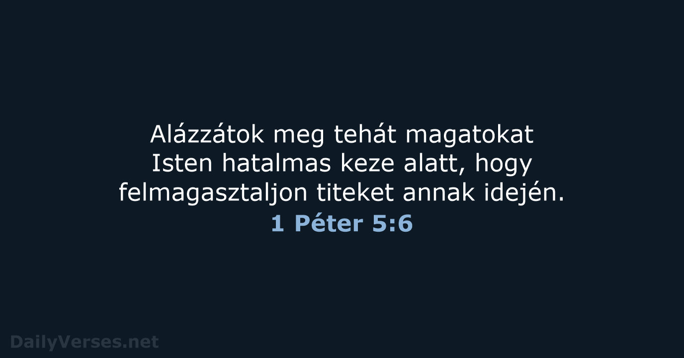 1 Péter 5:6 - UF