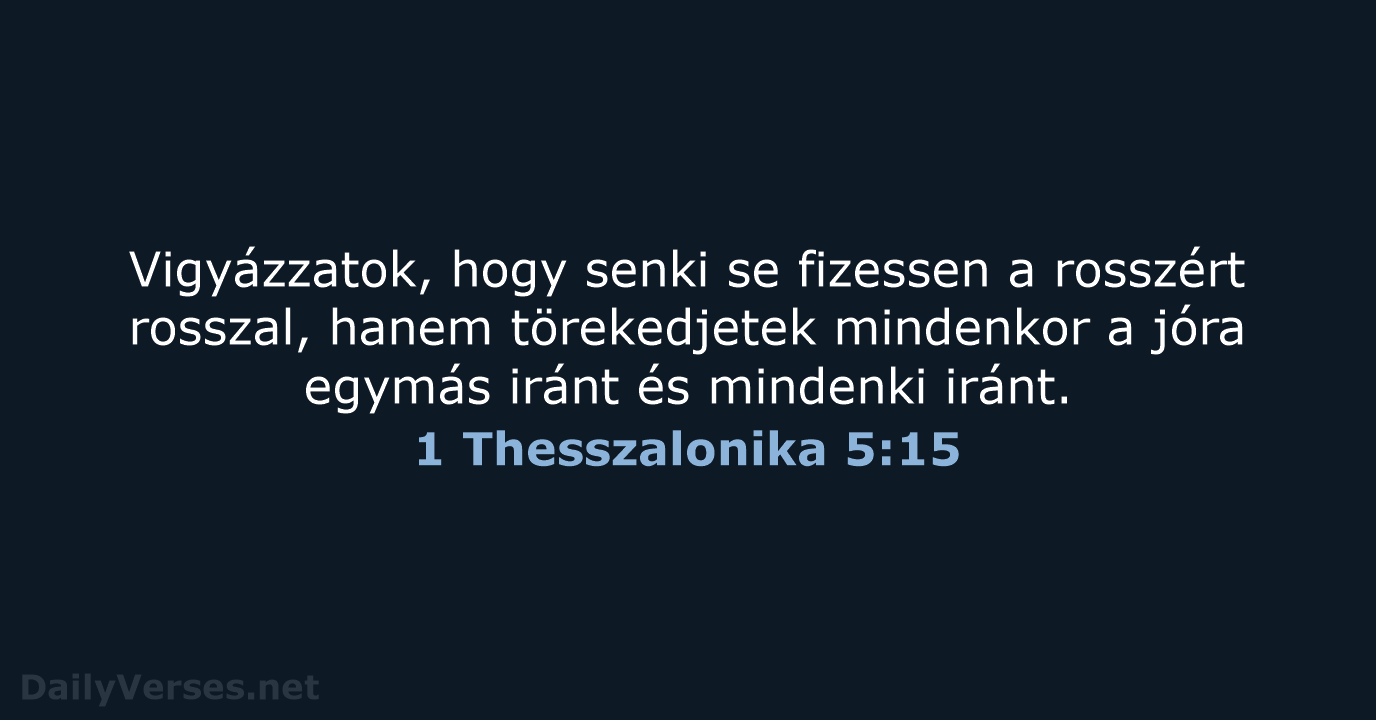 1 Thesszalonika 5:15 - UF