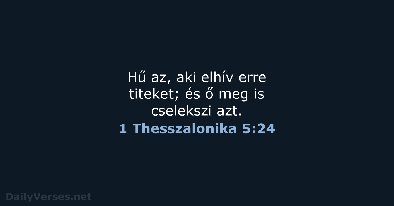 1 Thesszalonika 5:24 - UF