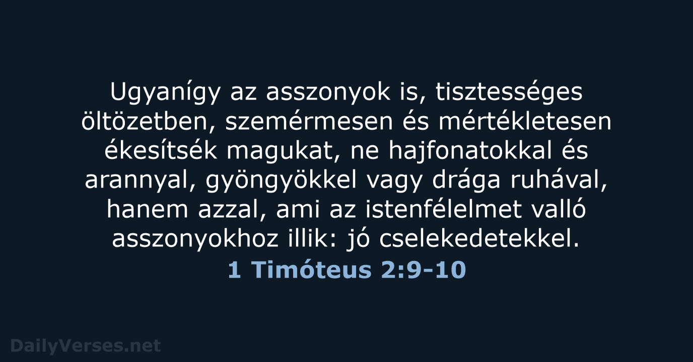 1 Timóteus 2:9-10 - UF