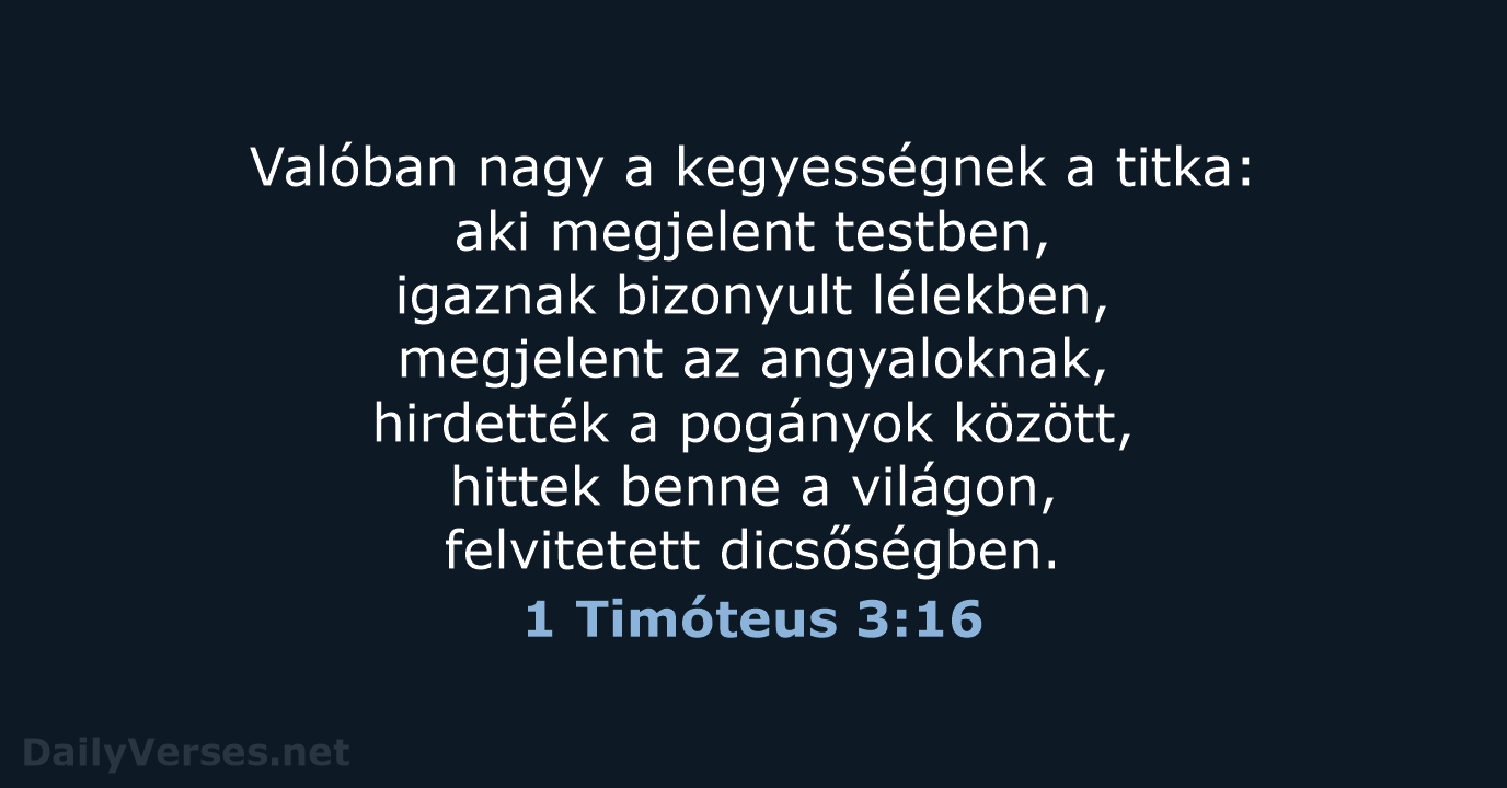 1 Timóteus 3:16 - UF