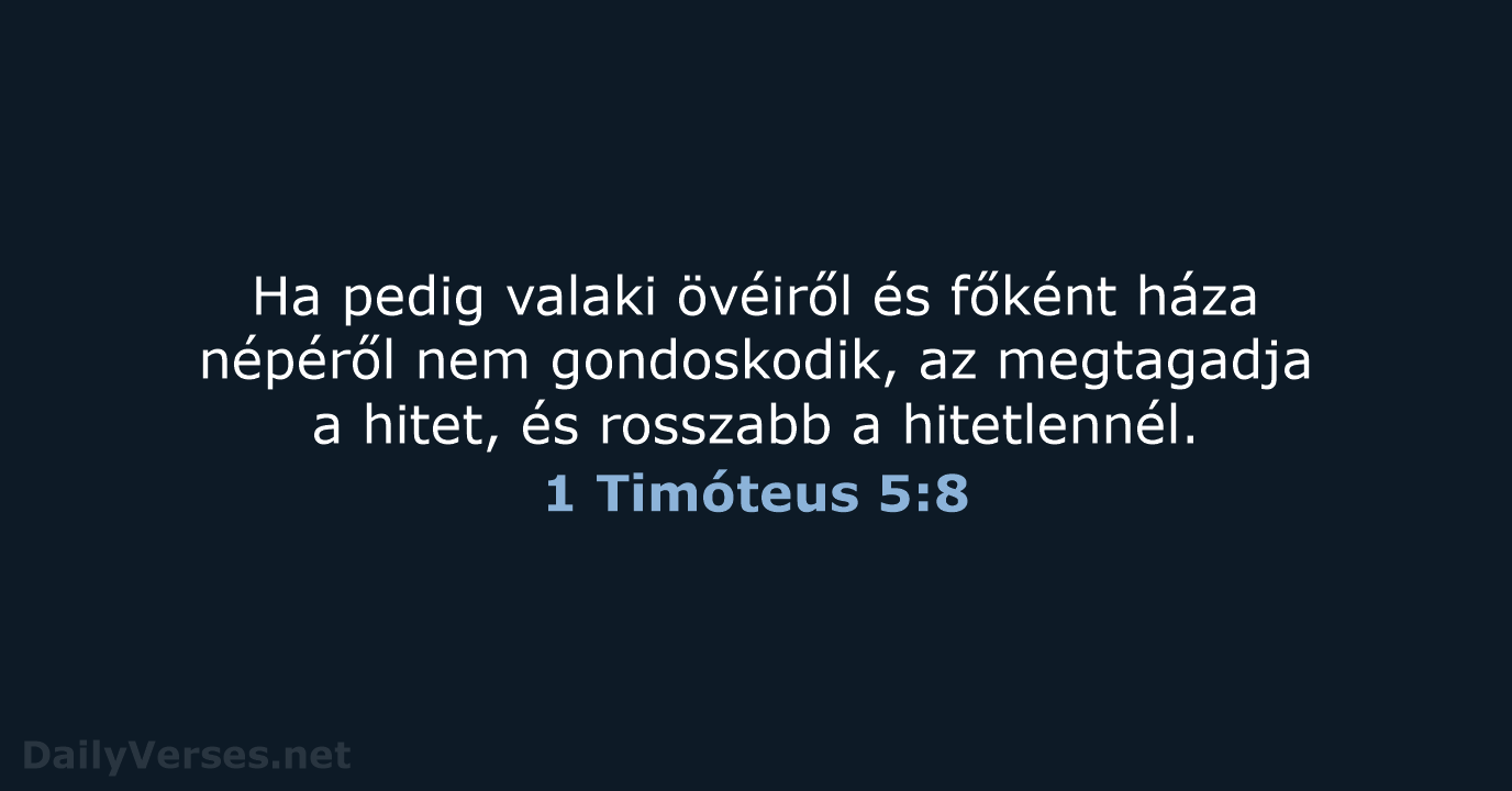 1 Timóteus 5:8 - UF