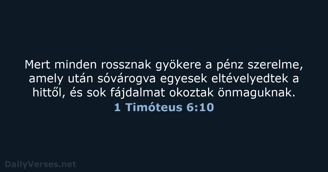 1 Timóteus 6:10 - UF