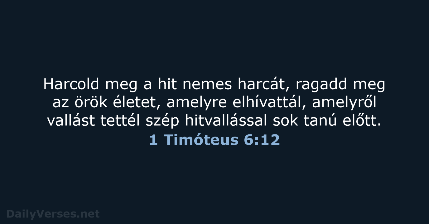 1 Timóteus 6:12 - UF