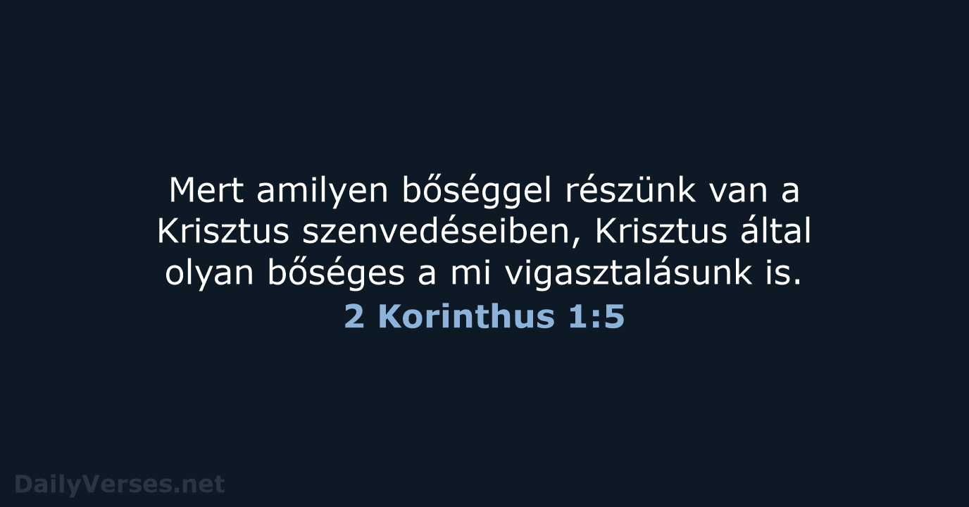 2 Korinthus 1:5 - UF