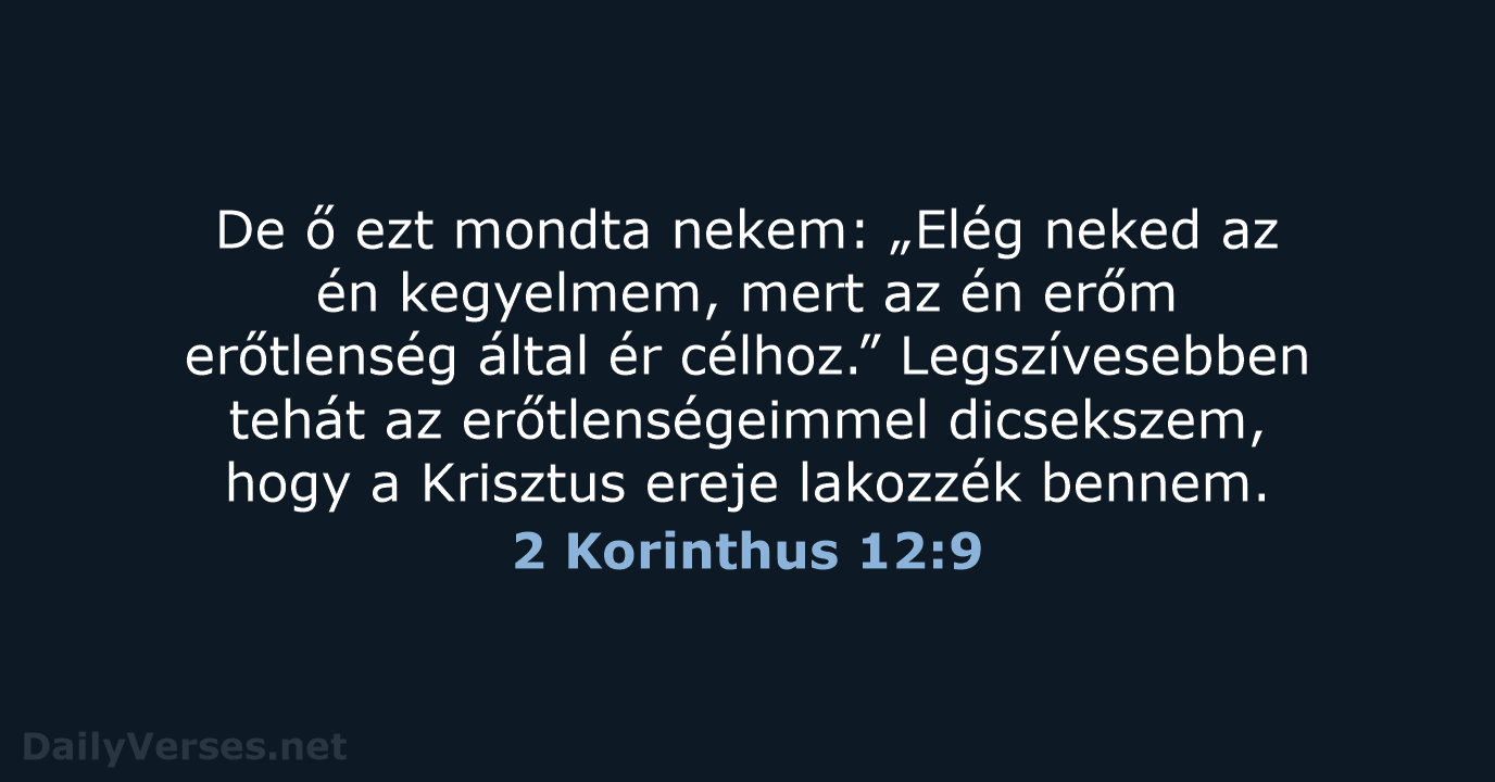 2 Korinthus 12:9 - UF