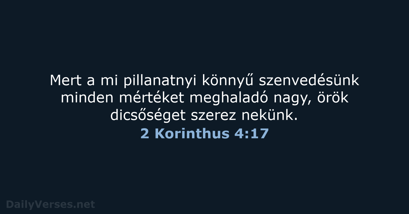 2 Korinthus 4:17 - UF