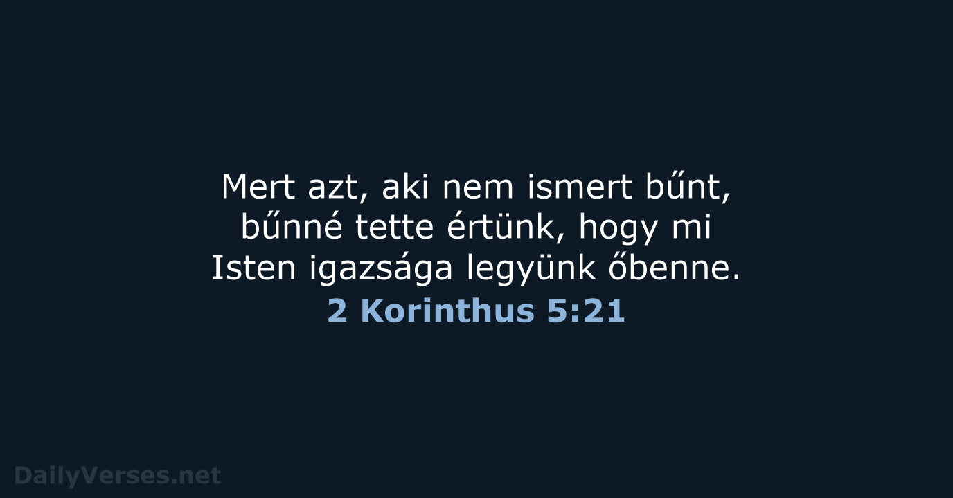 2 Korinthus 5:21 - UF