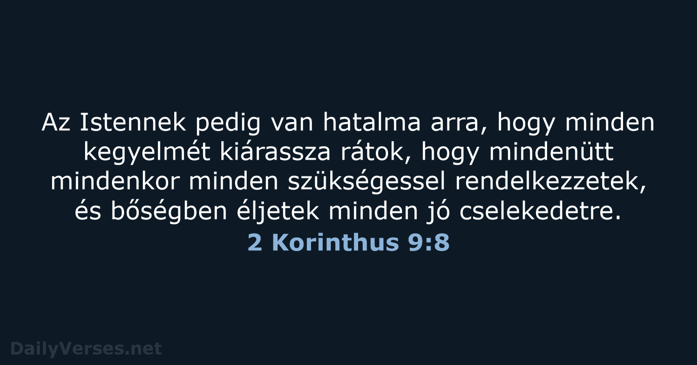 2 Korinthus 9:8 - UF