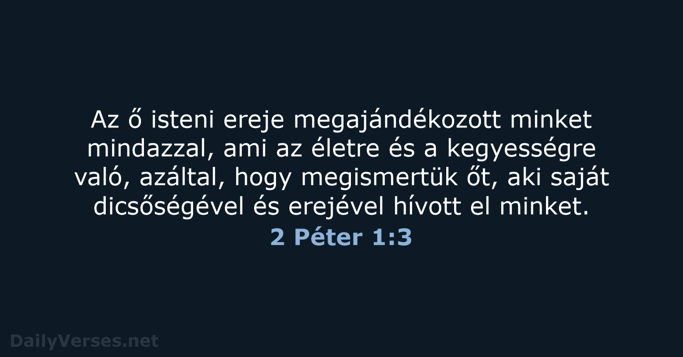 2 Péter 1:3 - UF