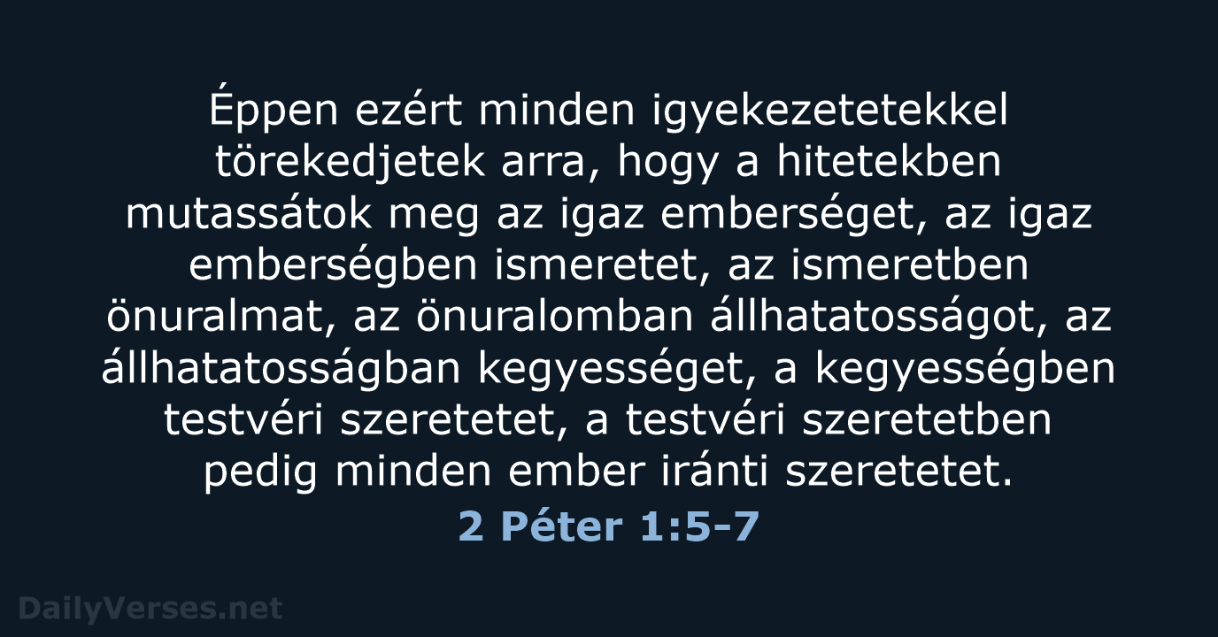 2 Péter 1:5-7 - UF