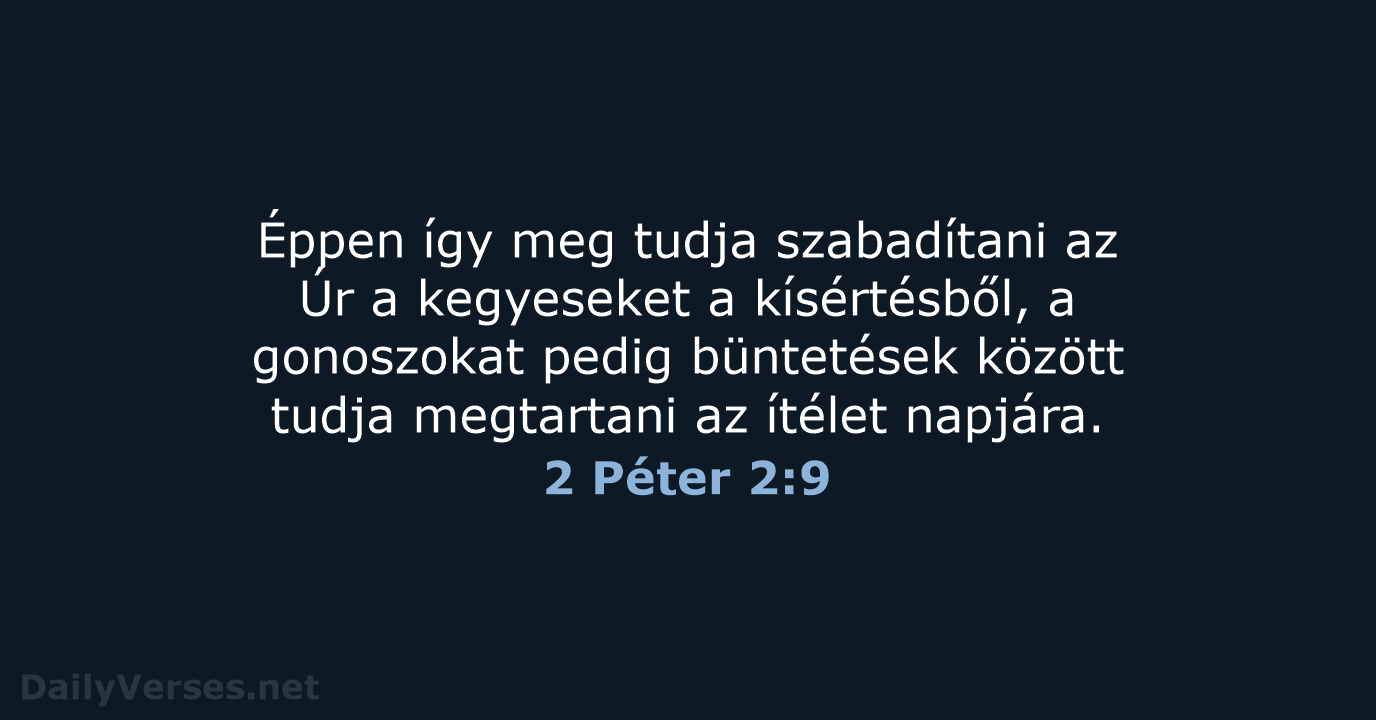 2 Péter 2:9 - UF