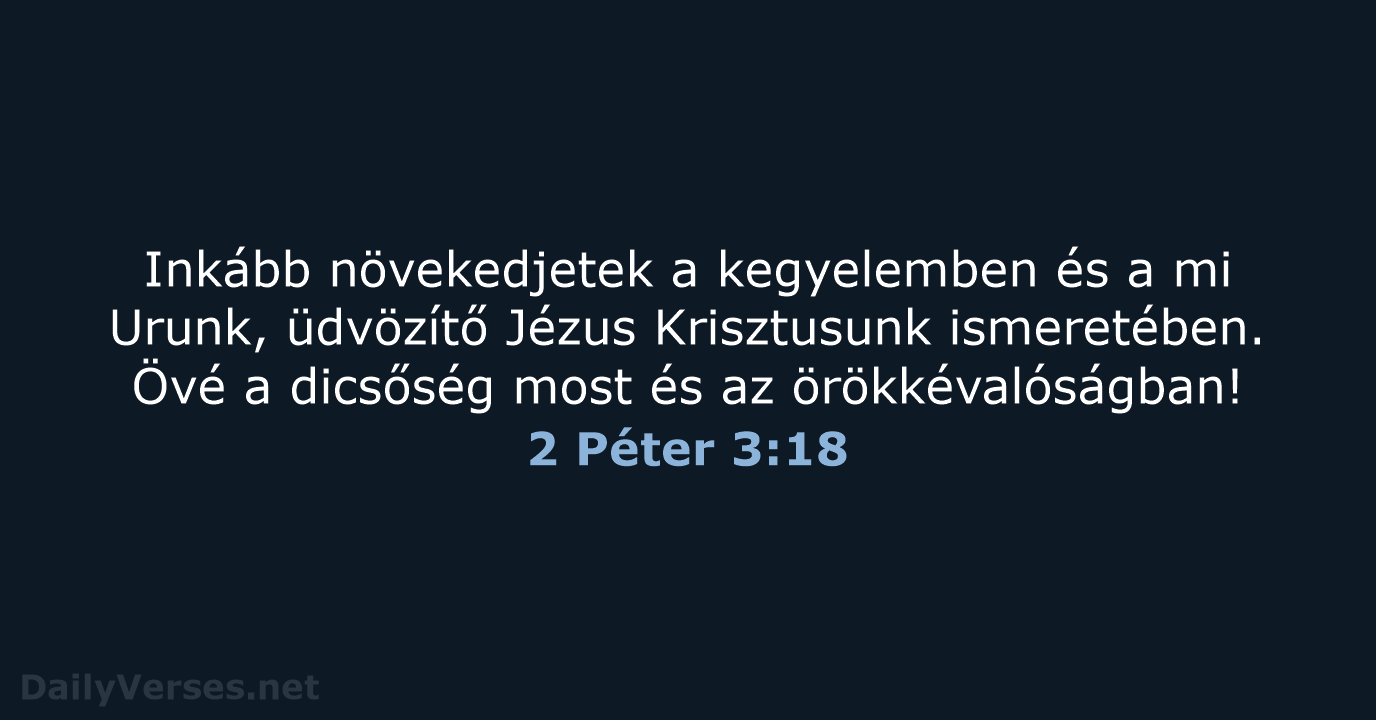 2 Péter 3:18 - UF