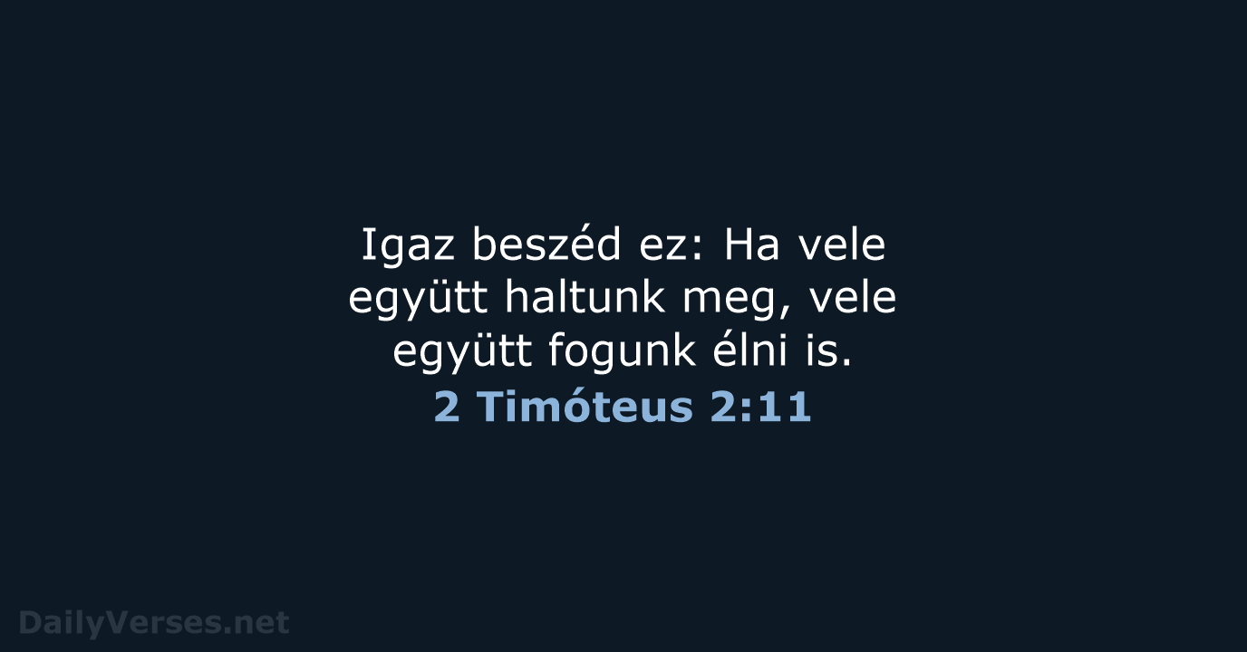 2 Timóteus 2:11 - UF