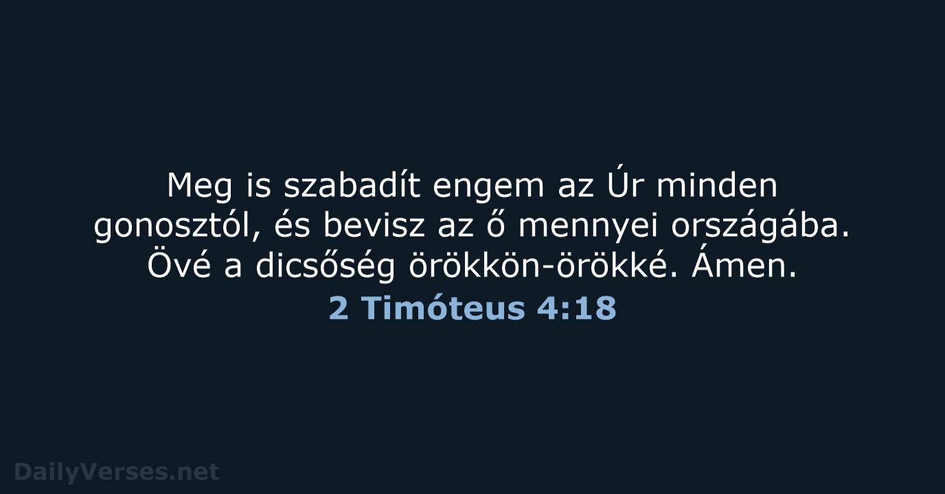 2 Timóteus 4:18 - UF