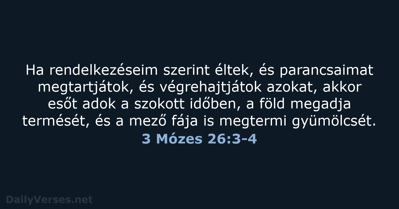 3 Mózes 26:3-4 - UF