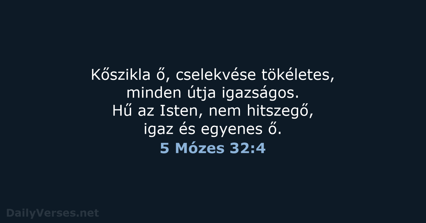 5 Mózes 32:4 - UF