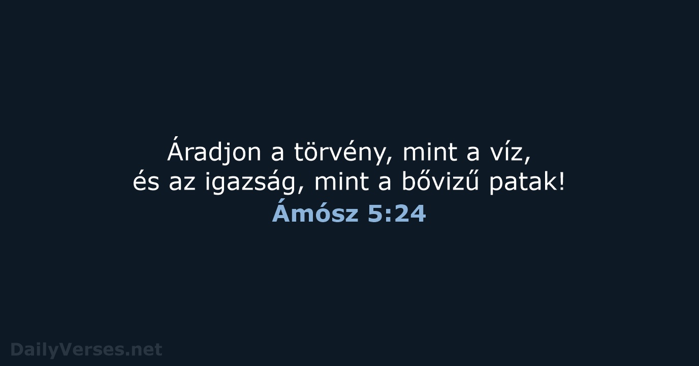 Ámósz 5:24 - UF