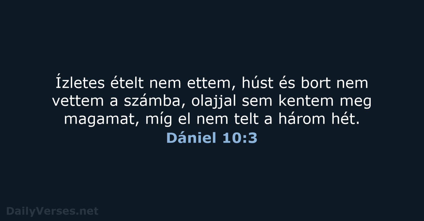 Dániel 10:3 - UF