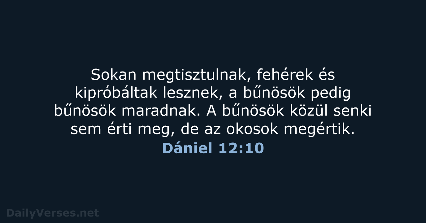 Dániel 12:10 - UF