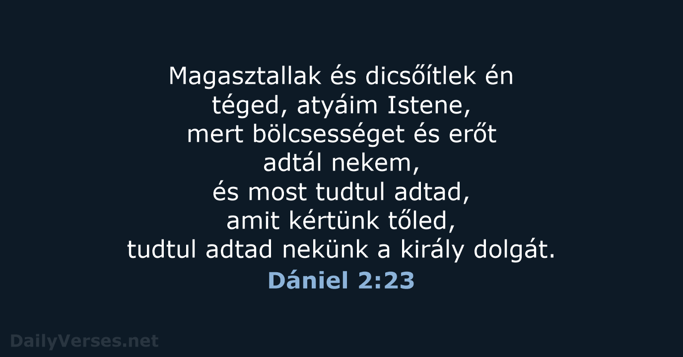 Dániel 2:23 - UF