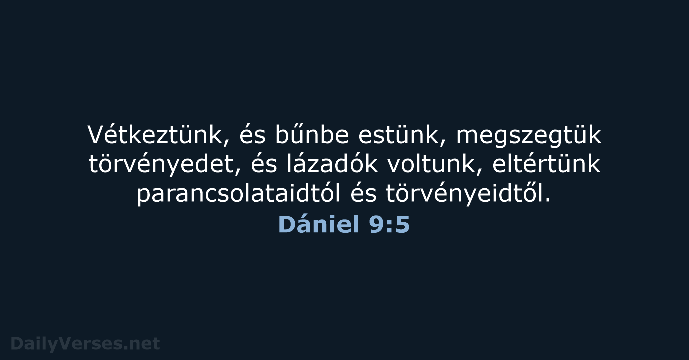 Dániel 9:5 - UF