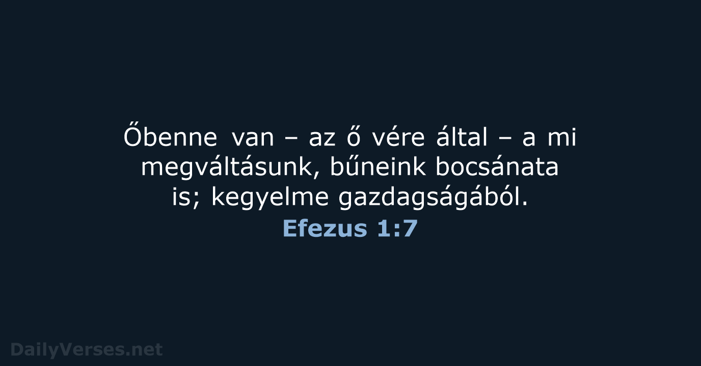 Efezus 1:7 - UF