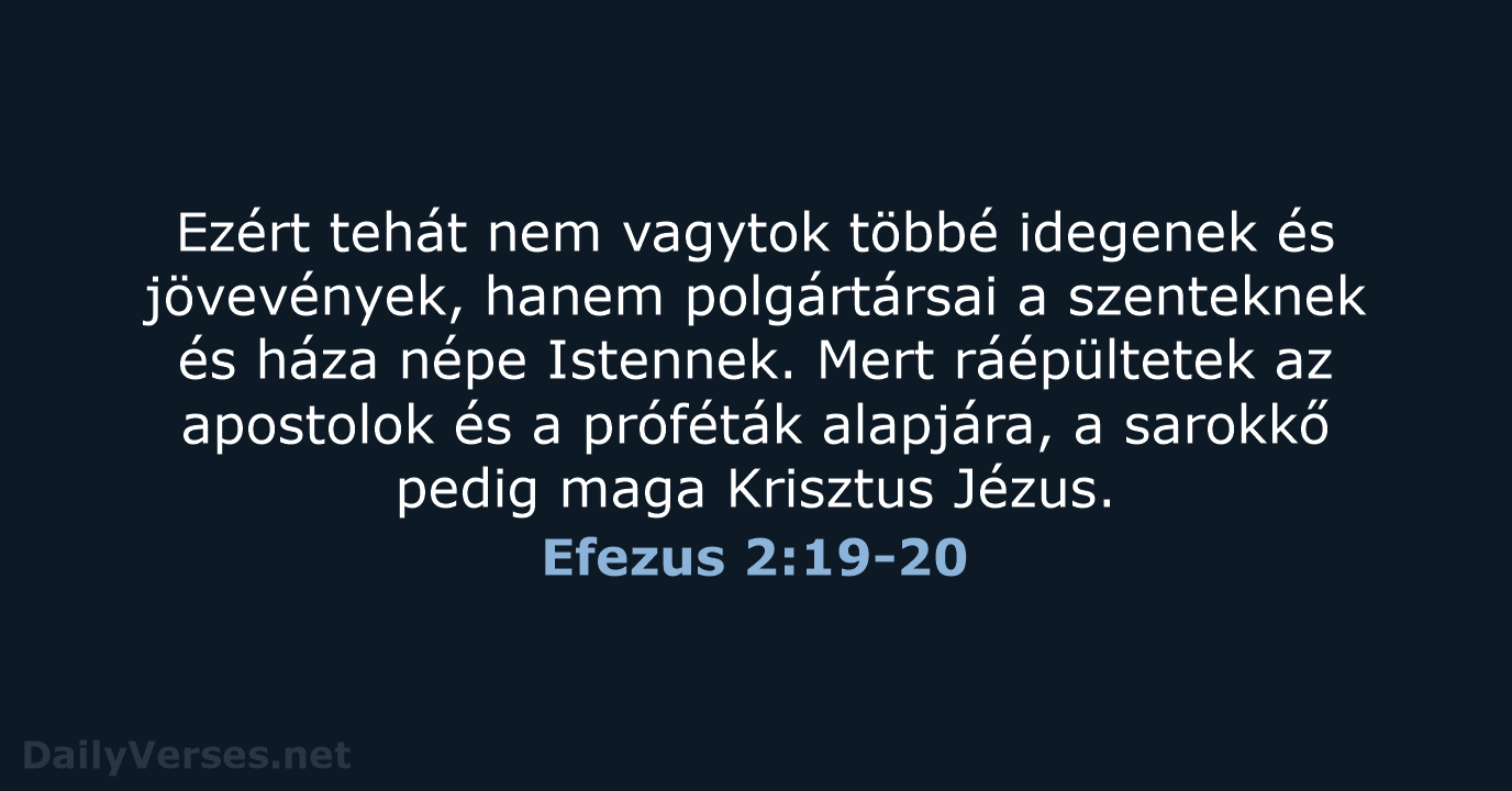 Efezus 2:19-20 - UF