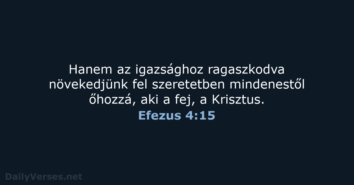 Efezus 4:15 - UF