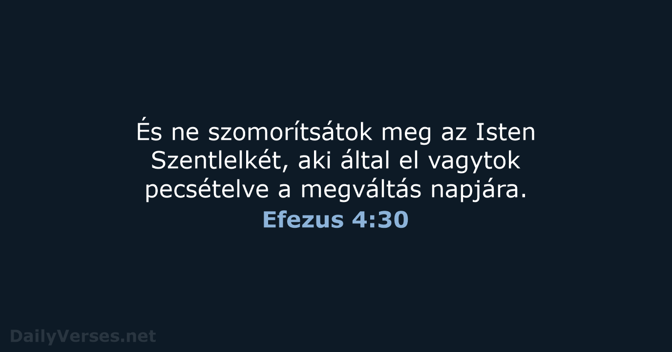 Efezus 4:30 - UF