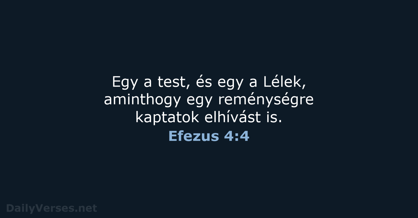 Efezus 4:4 - UF