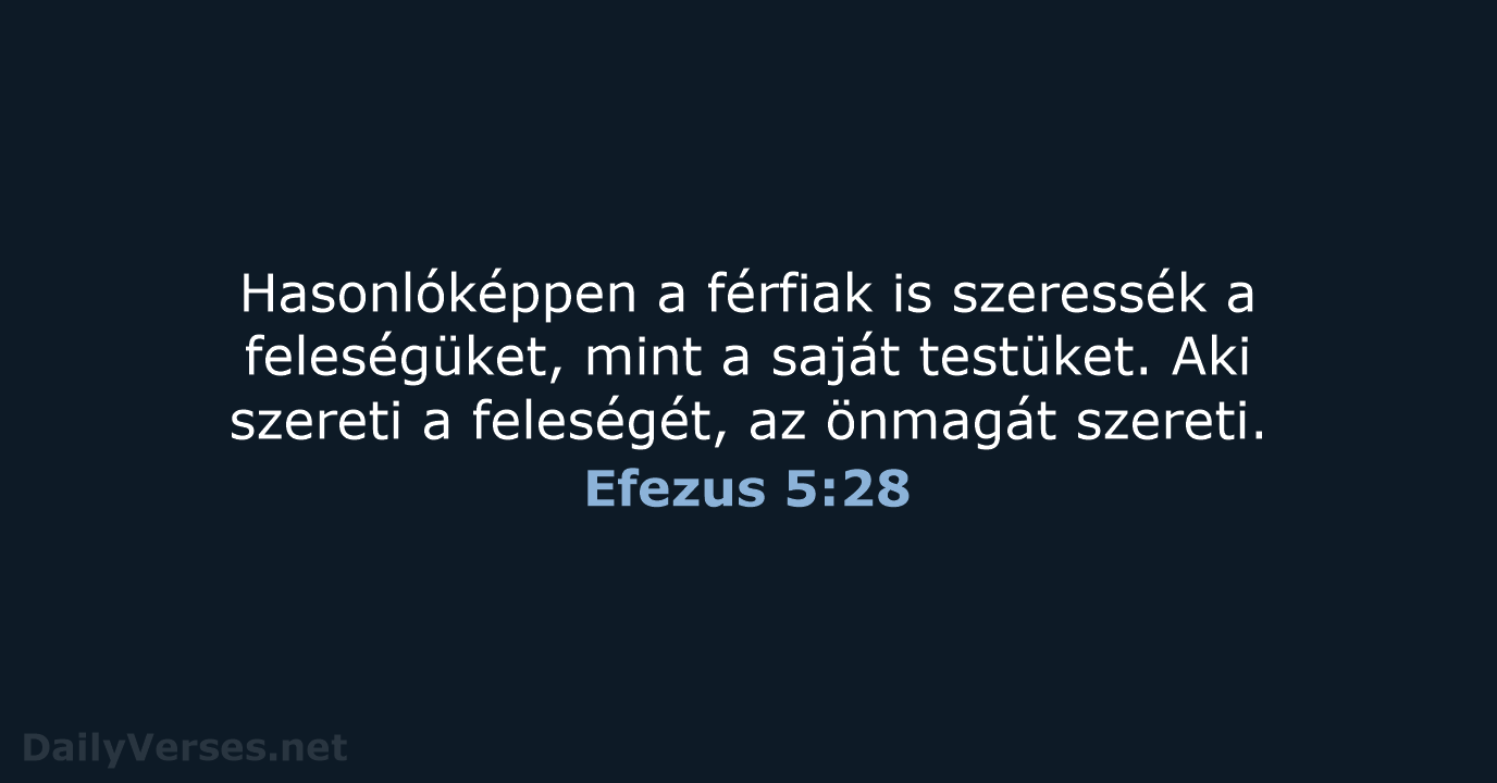 Efezus 5:28 - UF