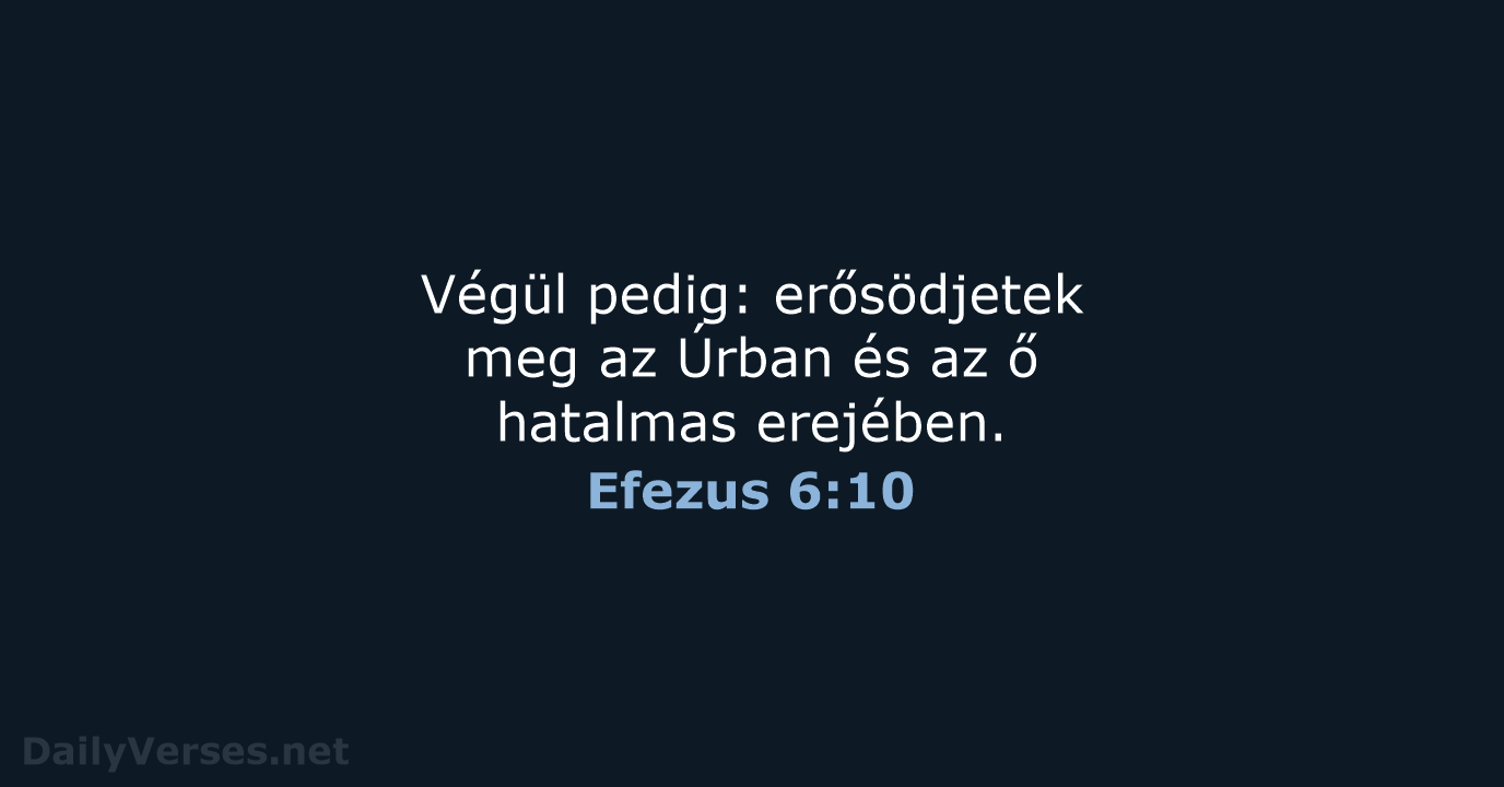 Efezus 6:10 - UF