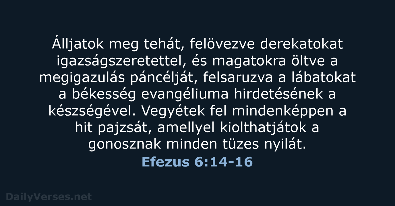 Efezus 6:14-16 - UF