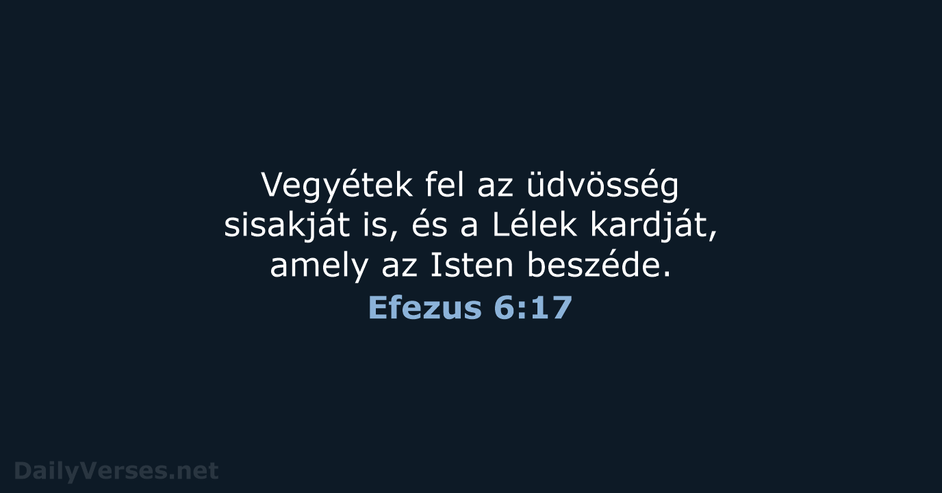 Efezus 6:17 - UF