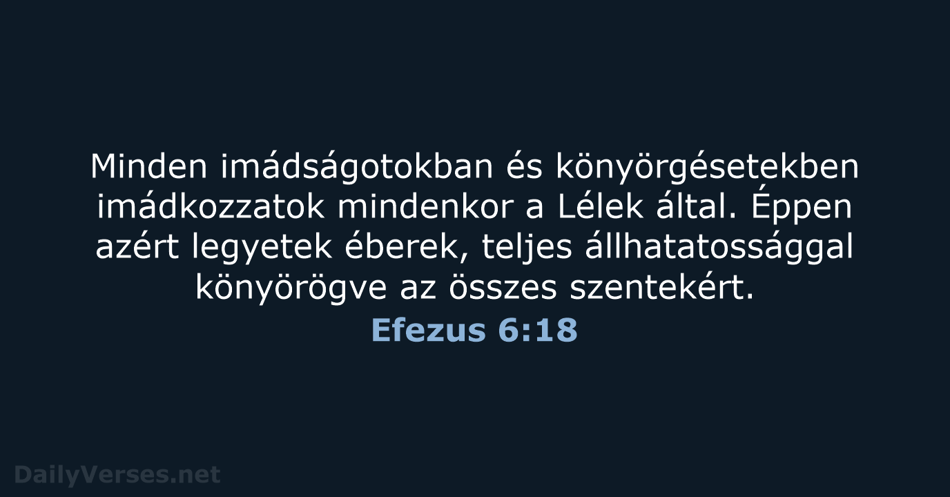 Efezus 6:18 - UF