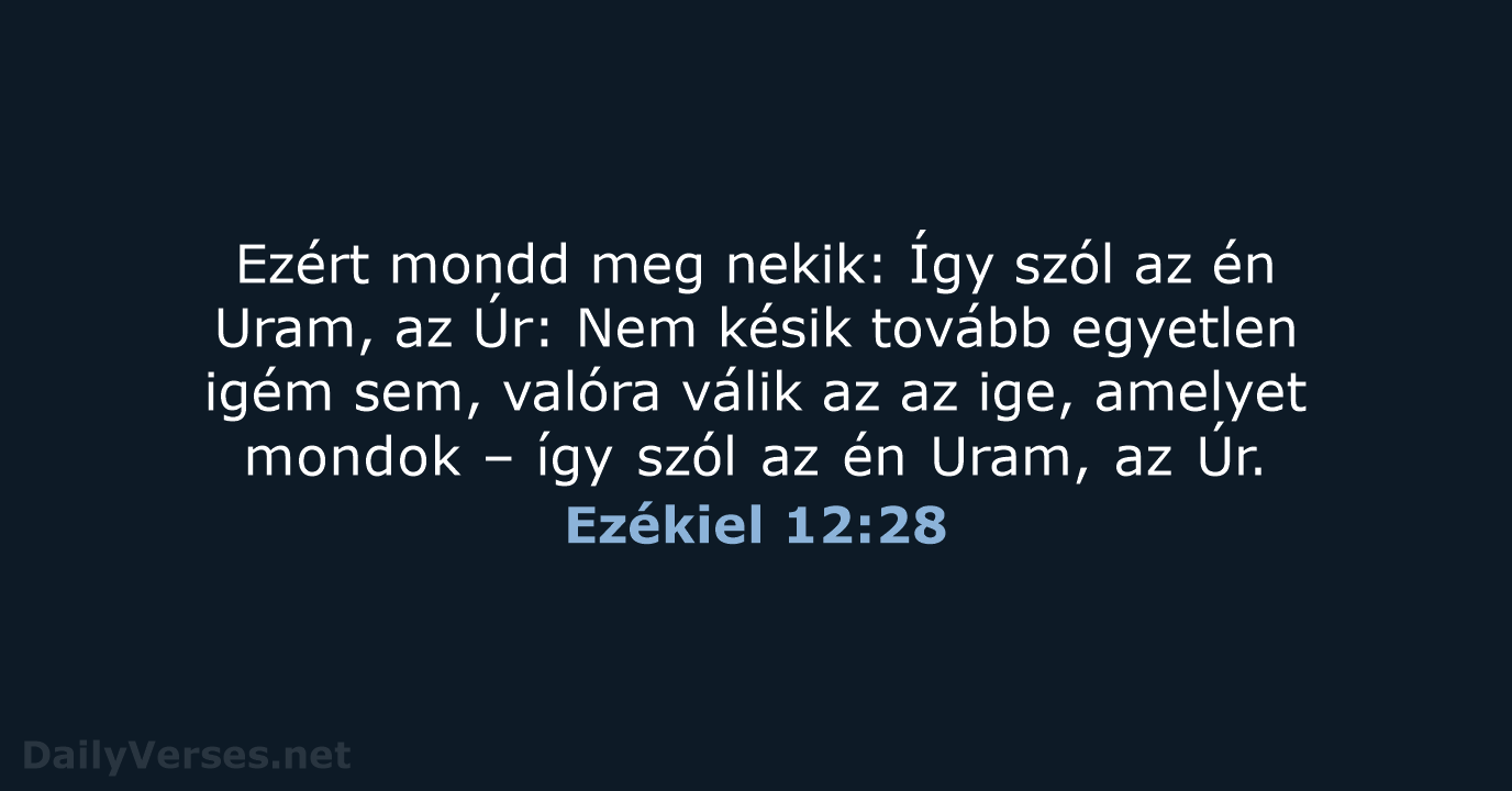 Ezékiel 12:28 - UF