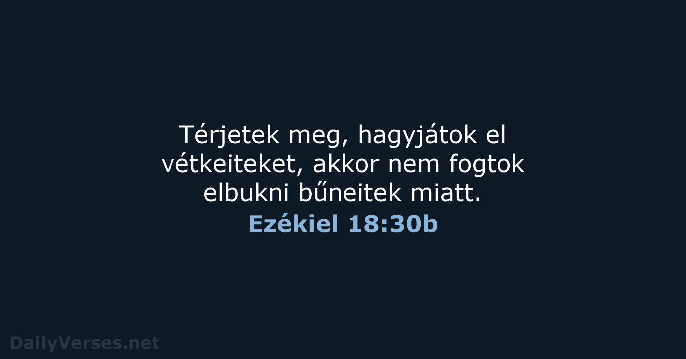 Ezékiel 18:30b - UF