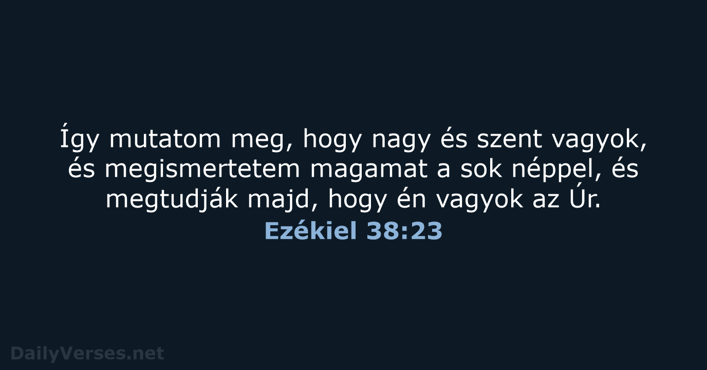 Ezékiel 38:23 - UF